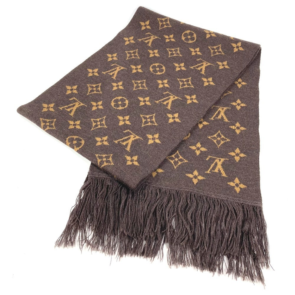 LOUIS VUITTON MP2964 ヴァージルアブロー エシャルプLVフレンズ フリンジ マフラー ウール ユニセックス ブラウン