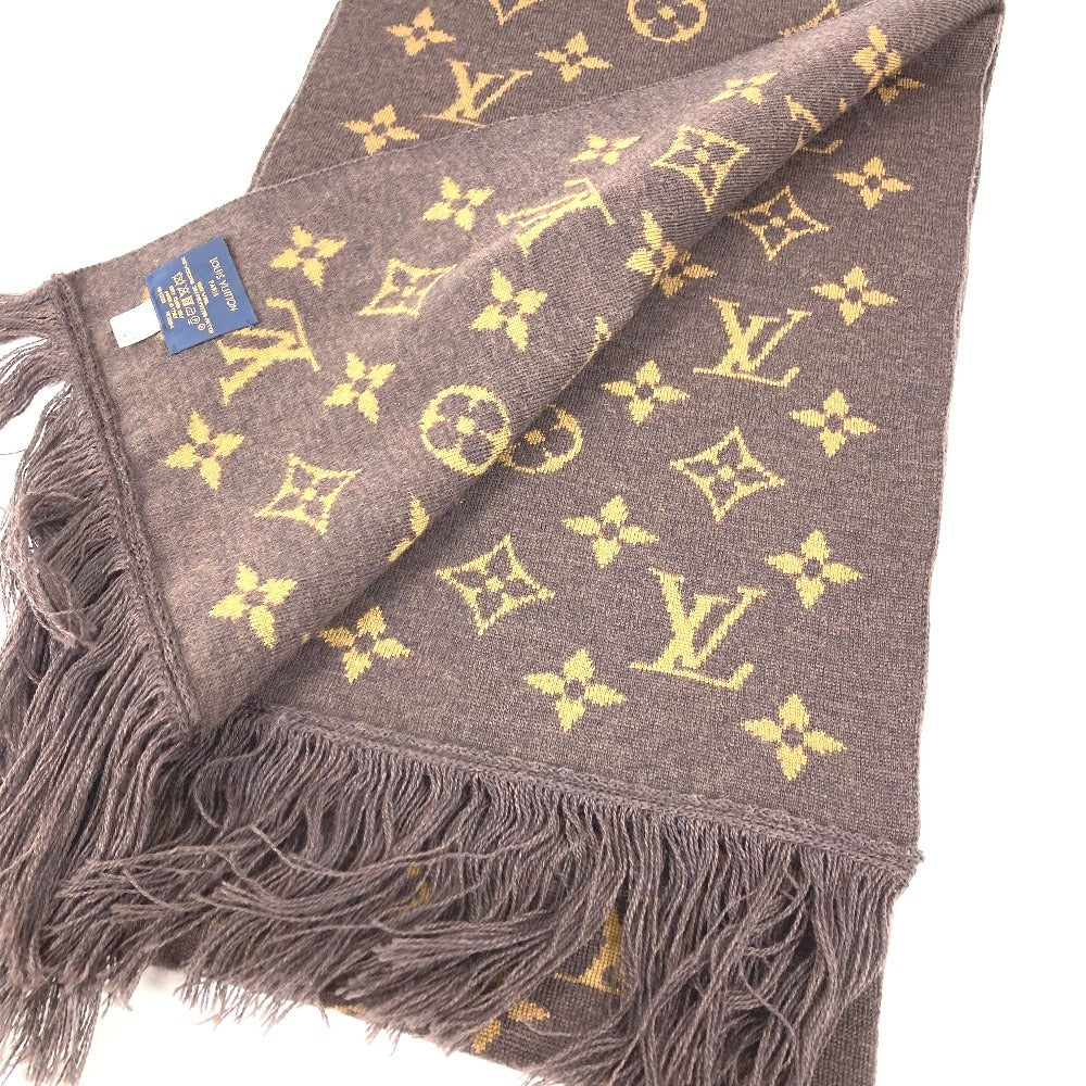 LOUIS VUITTON MP2964 ヴァージルアブロー エシャルプLVフレンズ フリンジ マフラー ウール ユニセックス ブラウン