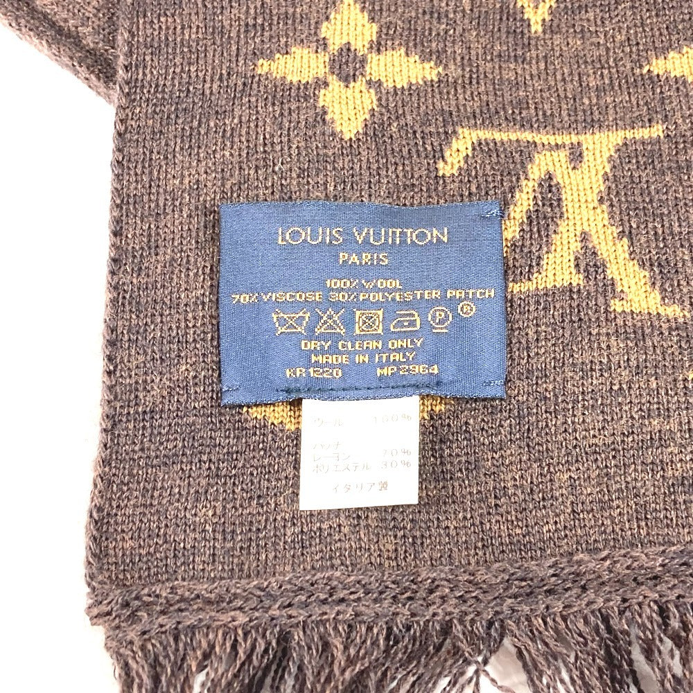 LOUIS VUITTON MP2964 ヴァージルアブロー エシャルプLVフレンズ フリンジ マフラー ウール ユニセックス ブラウン