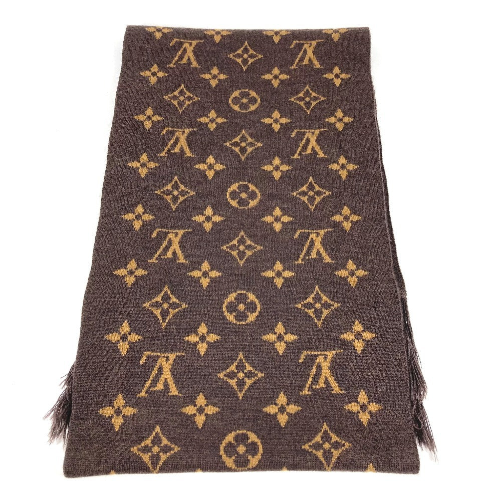 LOUIS VUITTON MP2964 ヴァージルアブロー エシャルプLVフレンズ フリンジ マフラー ウール ユニセックス ブラウン
