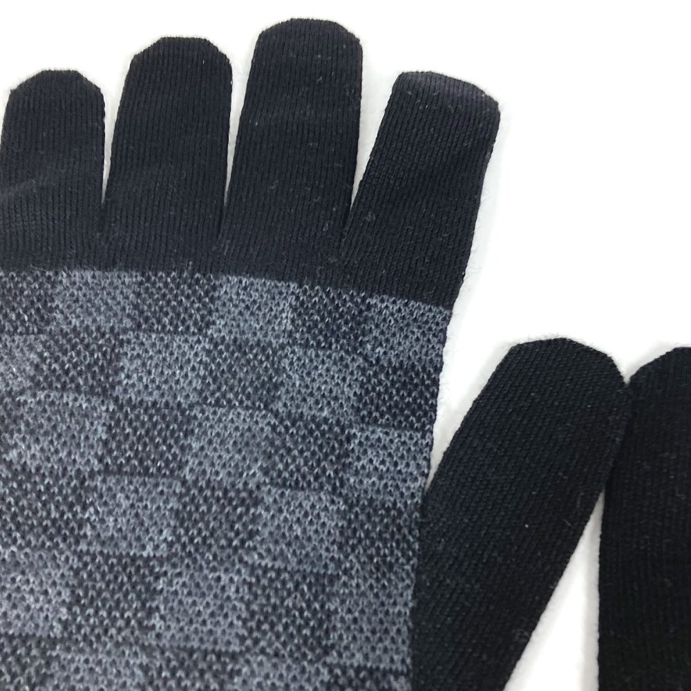LOUIS VUITTON M70006 ダミエグラフィット ゴン プティ ダミエ　ゴンプティダミエ グローブ 手袋 ウール メンズ ブラック