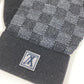 LOUIS VUITTON M70006 ダミエグラフィット ゴン プティ ダミエ　ゴンプティダミエ グローブ 手袋 ウール メンズ ブラック