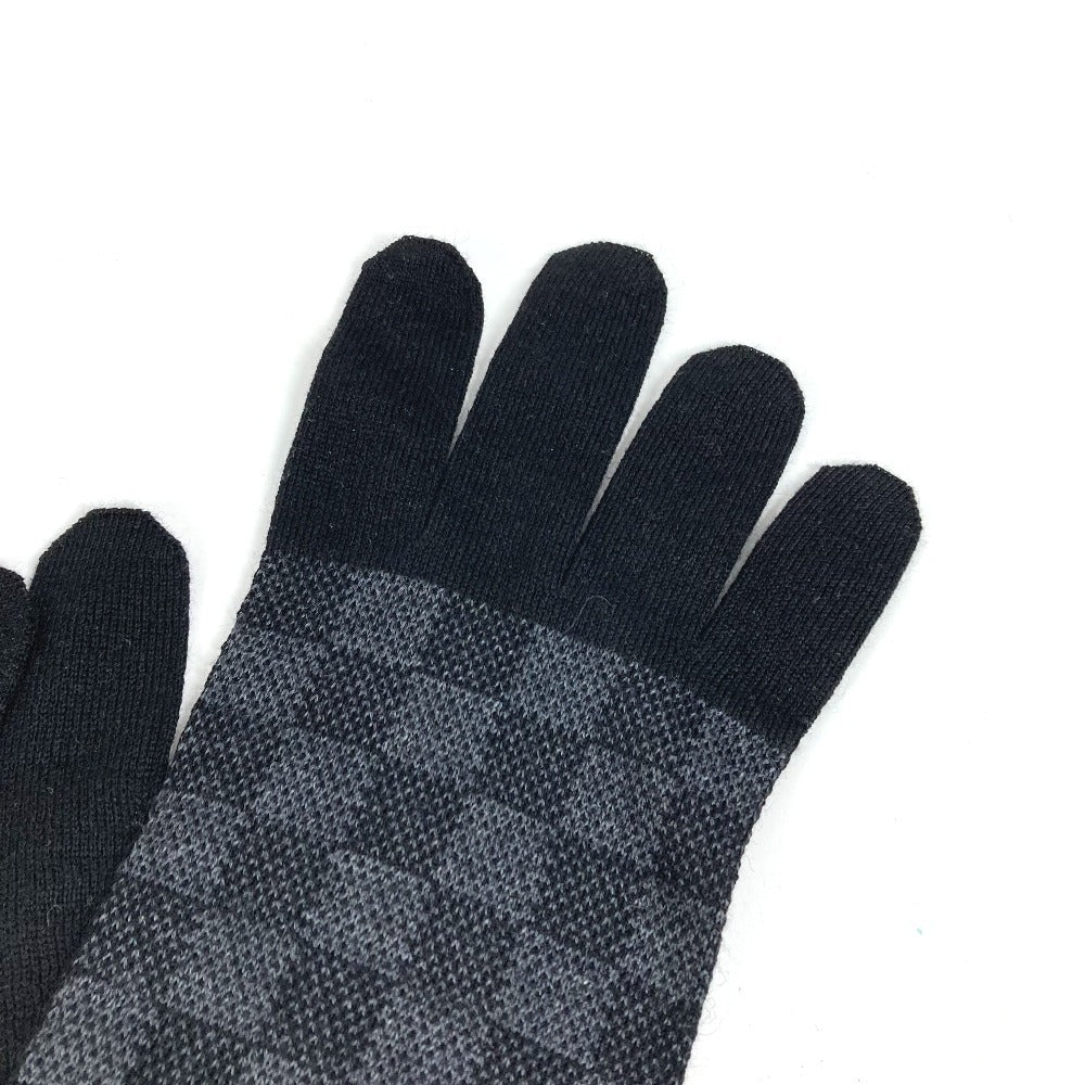LOUIS VUITTON M70006 ダミエグラフィット ゴン プティ ダミエ　ゴンプティダミエ グローブ 手袋 ウール メンズ ブラック