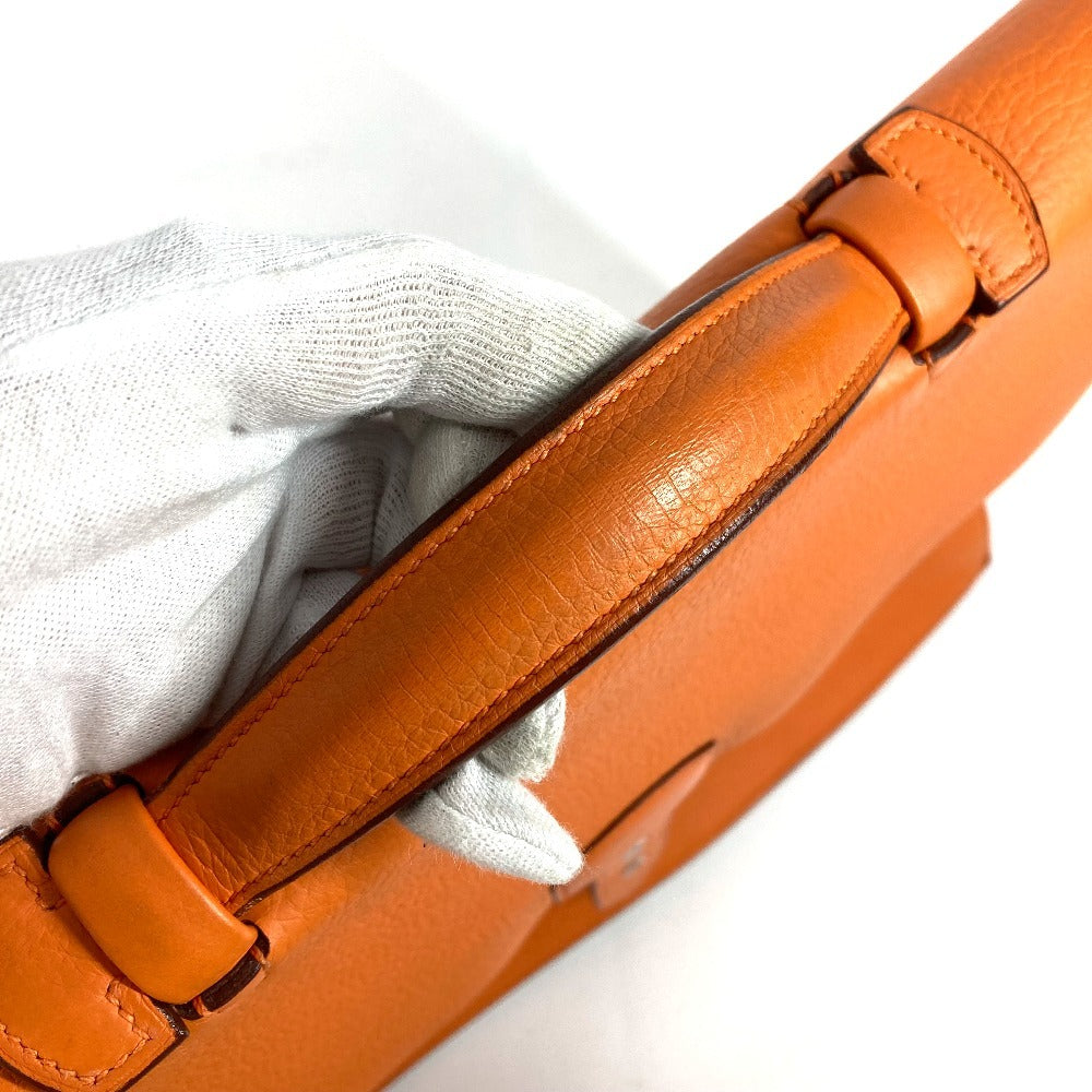 HERMES ブリーフケース 書類カバン サックアデペッシュ41 サックアデペッシュ 41 トートバッグ ハンドバッグ ビジネスバッグ トリヨンクレマンス ユニセックス オレンジ