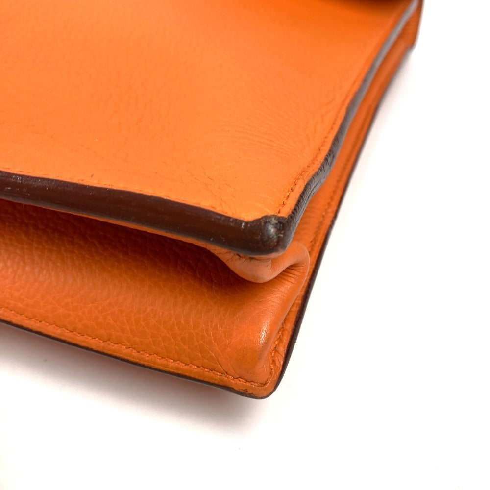 HERMES ブリーフケース 書類カバン サックアデペッシュ41 サックアデペッシュ 41 トートバッグ ハンドバッグ ビジネスバッグ トリヨンクレマンス ユニセックス オレンジ