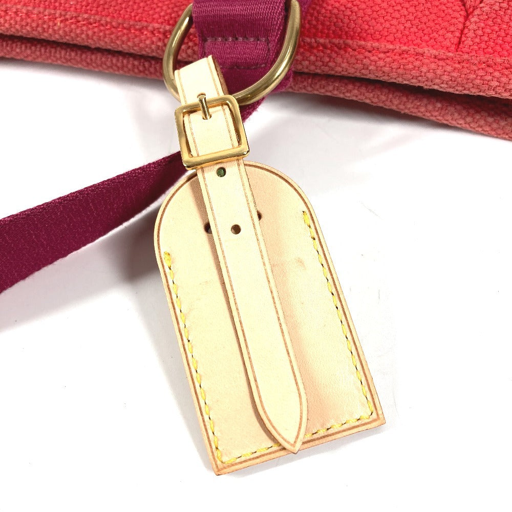 LOUIS VUITTON M40034 アンティグア カバMM カバ MM トートバック カバン ハンドバック トートバッグ コットン レディース レッド