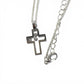 Chopard ダイヤ ハッピーダイヤモンド クロス ネックレス ジュエリー アクセサリー K18 金 18K ペンダントトップ WG750 レディース シルバー
