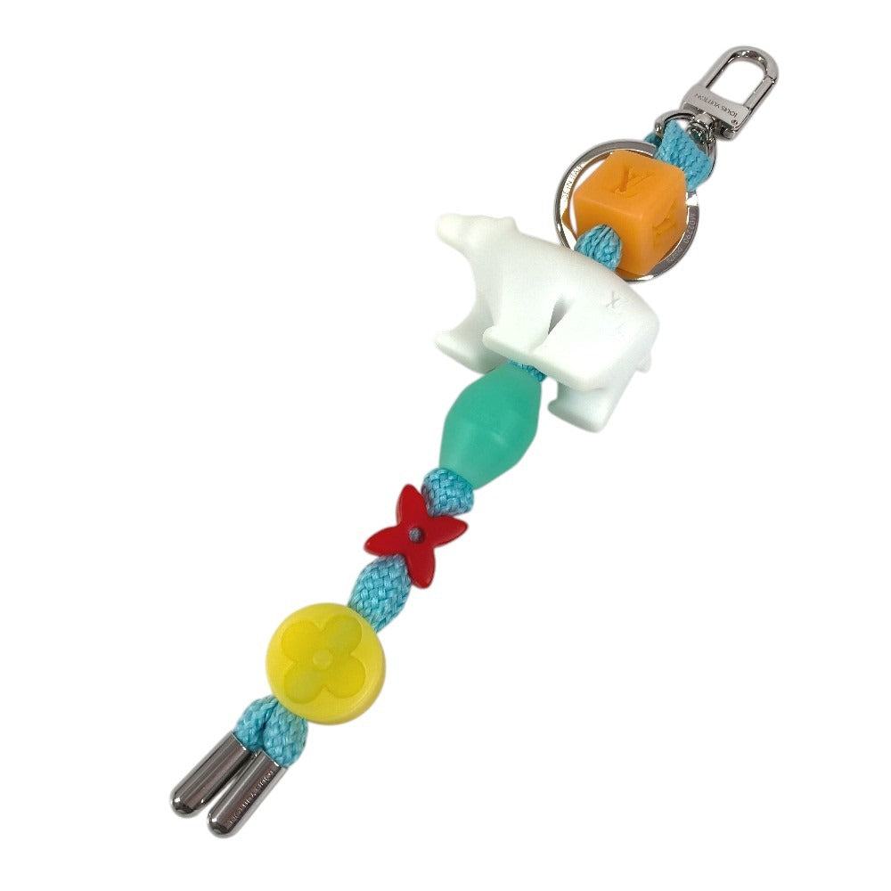 LOUIS VUITTON M02290 モノグラム LVプレイ ポーラベア カバン バッグチャーム キーホルダー レジン ユニセックス ホワイト