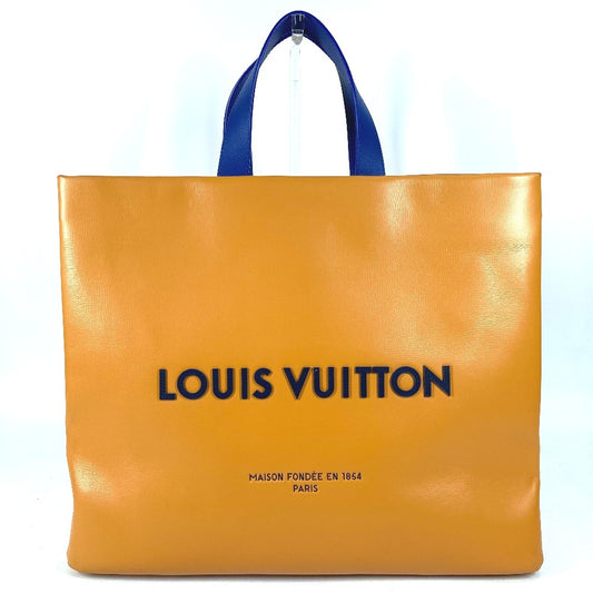 LOUIS VUITTON M24457 24SS ショッパートート MM ショッパートートMM カバン ショルダーバッグ 肩掛け トートバッグ レザー ユニセックス オレンジ