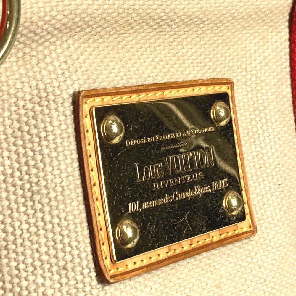LOUIS VUITTON M40035 アンティグア カバMM カバ MM カバン トートバッグ 肩掛け ショルダーバッグ キャンバス レディース ベージュ