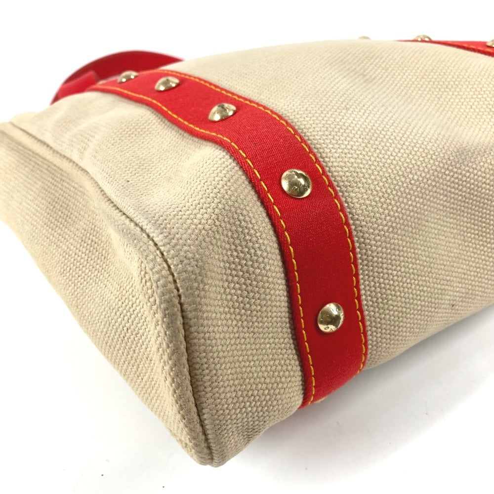 LOUIS VUITTON M40035 アンティグア カバMM カバ MM カバン トートバッグ 肩掛け ショルダーバッグ キャンバス レディース ベージュ
