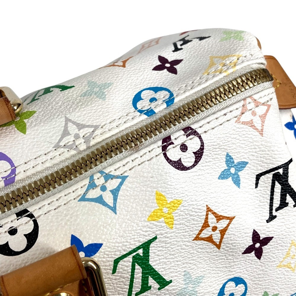 LOUIS VUITTON M92641 モノグラムマルチカラー 村上隆 キーポル45 キーポル 45 カバン 旅行バッグ トラベルバッグ ハンドバッグ ボストンバッグ モノグラムマルチカラーキャンバス ユニセックス ブロン ホワイト