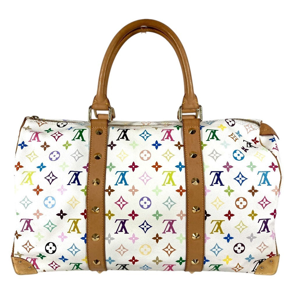 LOUIS VUITTON M92641 モノグラムマルチカラー 村上隆 キーポル45 キーポル 45 カバン 旅行バッグ トラベルバッグ ハンドバッグ ボストンバッグ モノグラムマルチカラーキャンバス ユニセックス ブロン ホワイト