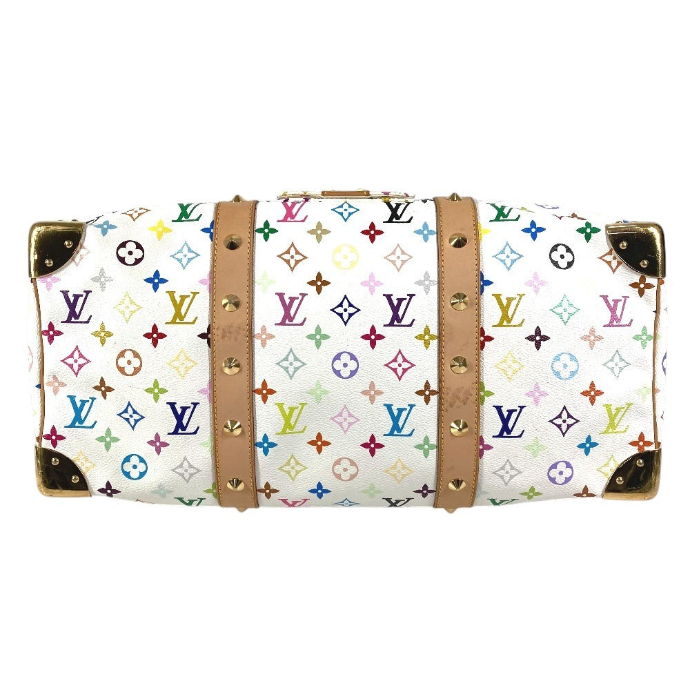 LOUIS VUITTON M92641 モノグラムマルチカラー 村上隆 キーポル45 キーポル 45 カバン 旅行バッグ トラベルバッグ ハンドバッグ ボストンバッグ モノグラムマルチカラーキャンバス ユニセックス ブロン ホワイト