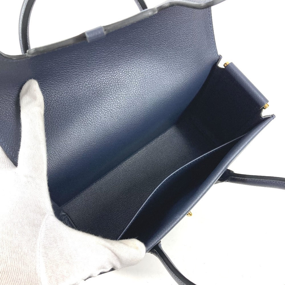 HERMES ニュードラッグ22 ニュードラッグ 22 カバン トートバッグ 斜め掛け ハンドバッグ ショルダーバッグ エバーカラー ユニセックス ネイビー
