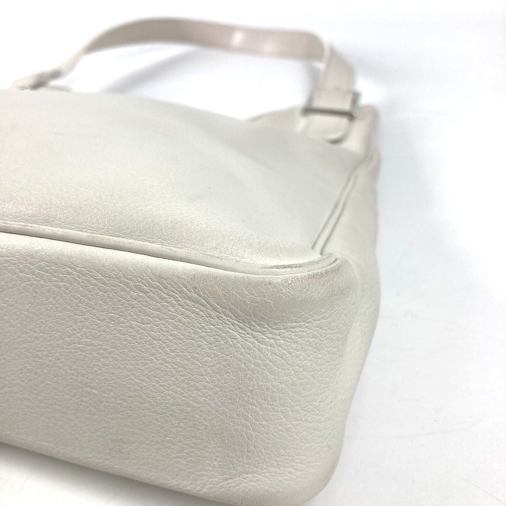 HERMES ロングストラップ付き マサイPM マサイ PM 肩掛け カバン ショルダーバッグ レザー ユニセックス ホワイト