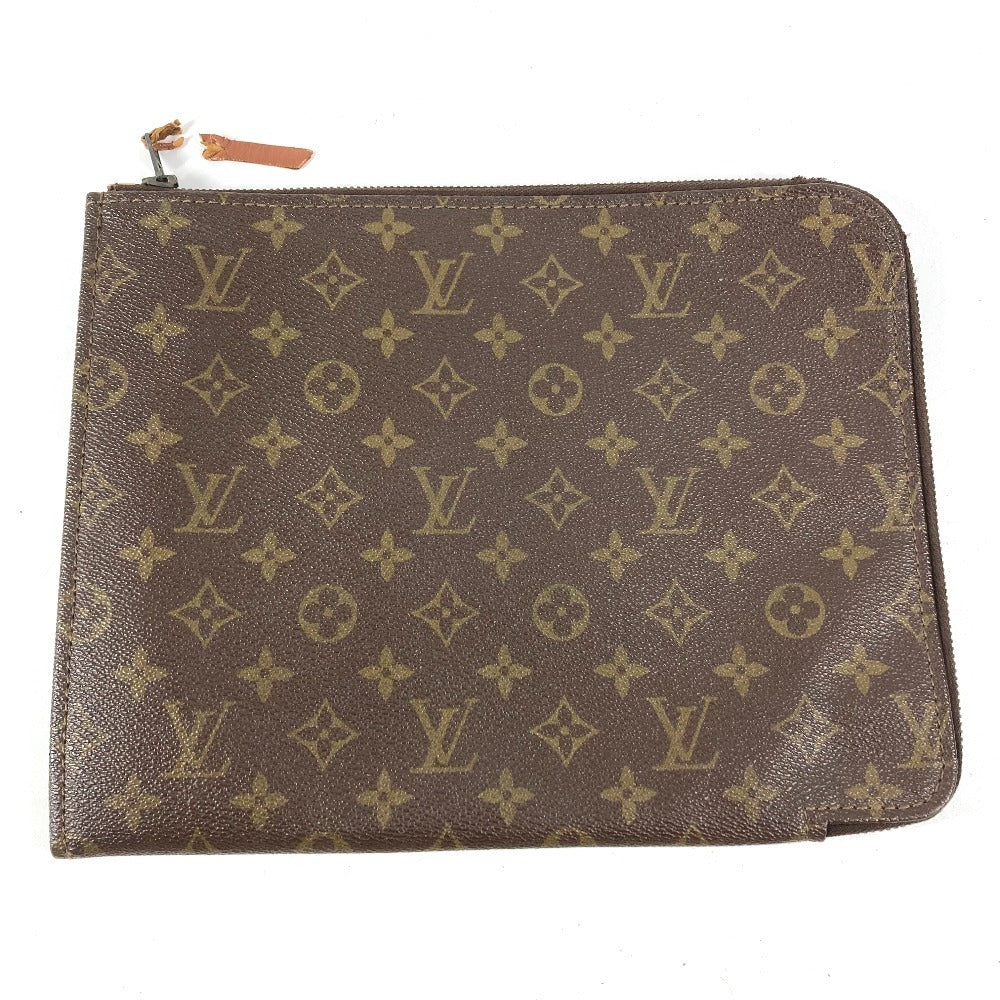 LOUIS VUITTON M53457 Monogram Pochette Documents 30 Bag Second Bag Document Case L-shaped Zipper Clutch Bag Monogram Canvas Unisex Brown