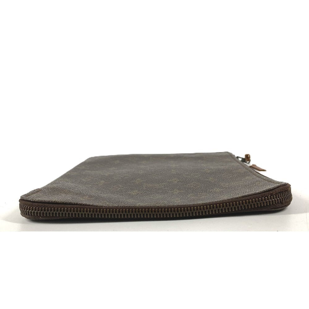 LOUIS VUITTON M53457 Monogram Pochette Documents 30 Bag Second Bag Document Case L-shaped Zipper Clutch Bag Monogram Canvas Unisex Brown