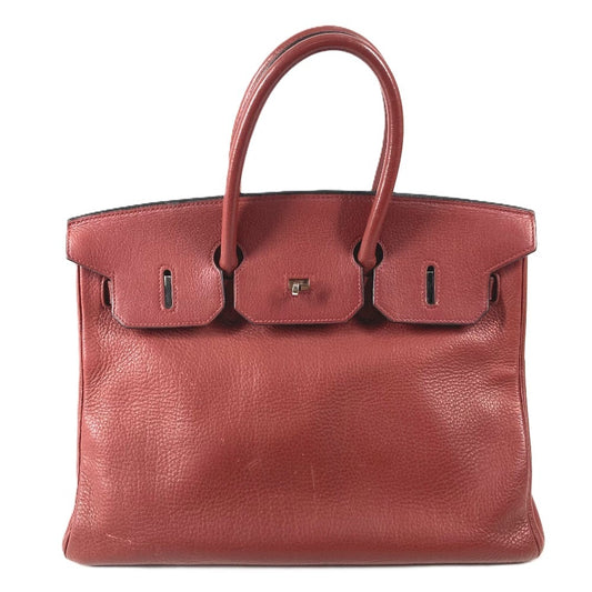 HERMES バーキン35 バーキン 35 カバン トートバッグ ハンドバッグ アルデンヌ ユニセックス ルージュアッシュ 推定 ワインレッド系