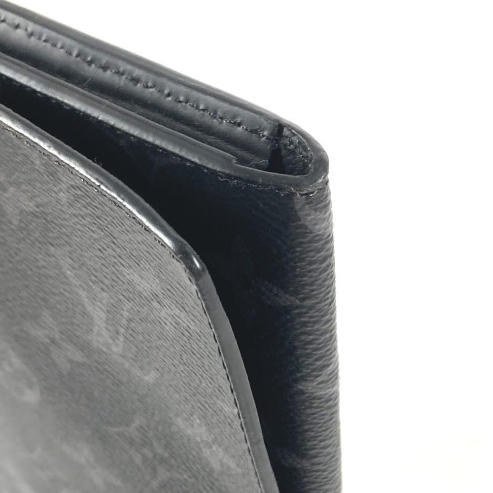 LOUIS VUITTON GI0273 Monogram Eclipse Porte-Documents Frank GM Bag Pouch Clutch Bag Monogram Eclipse Canvas Unisex Black
