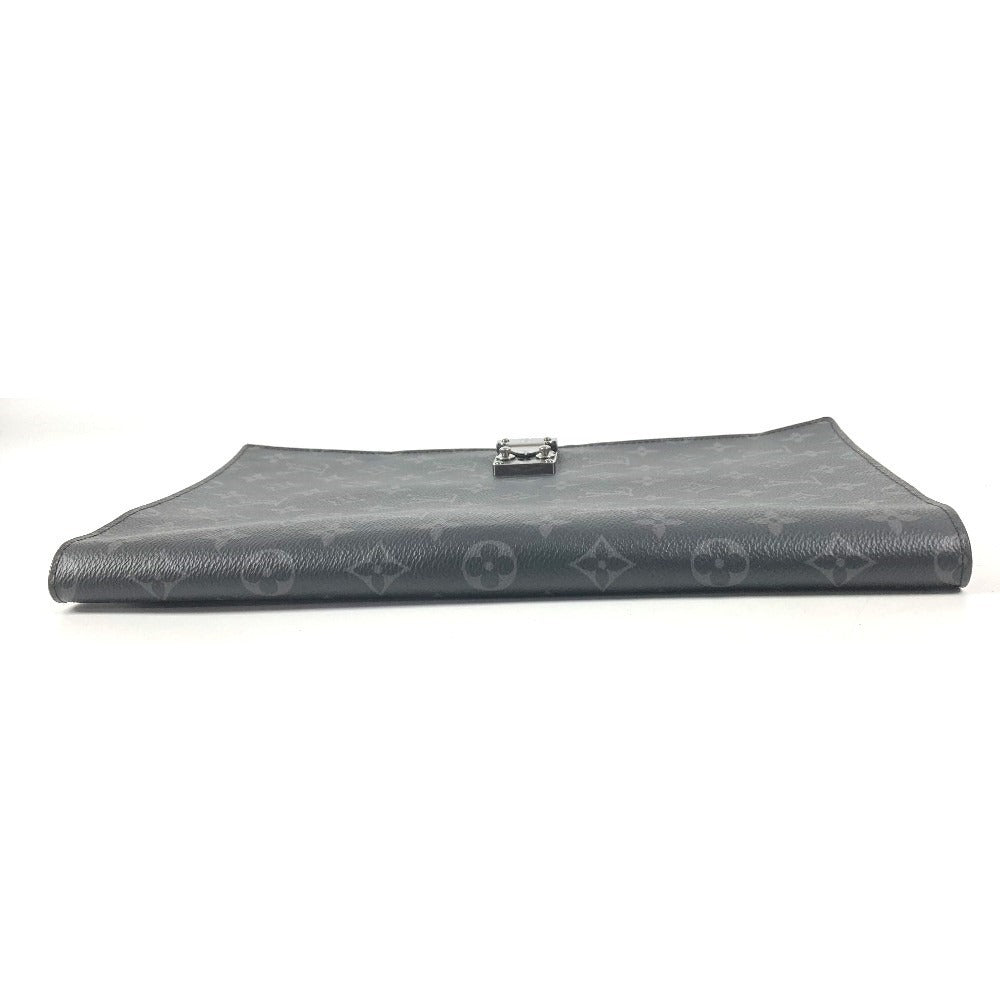 LOUIS VUITTON GI0273 Monogram Eclipse Porte-Documents Frank GM Bag Pouch Clutch Bag Monogram Eclipse Canvas Unisex Black