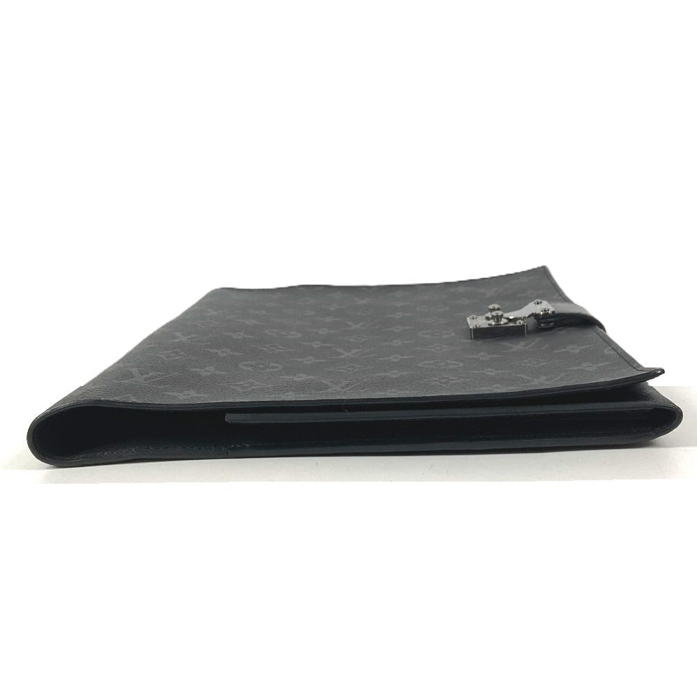 LOUIS VUITTON GI0273 Monogram Eclipse Porte-Documents Frank GM Bag Pouch Clutch Bag Monogram Eclipse Canvas Unisex Black