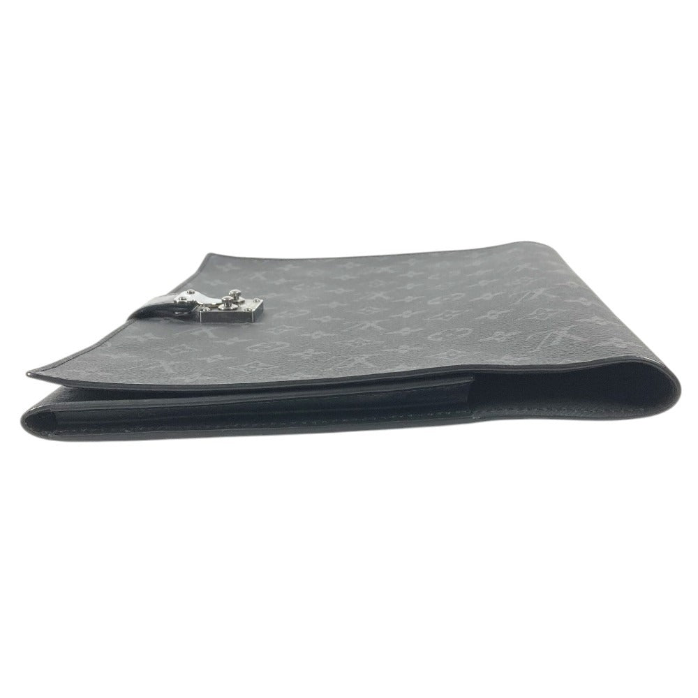 LOUIS VUITTON GI0273 Monogram Eclipse Porte-Documents Frank GM Bag Pouch Clutch Bag Monogram Eclipse Canvas Unisex Black