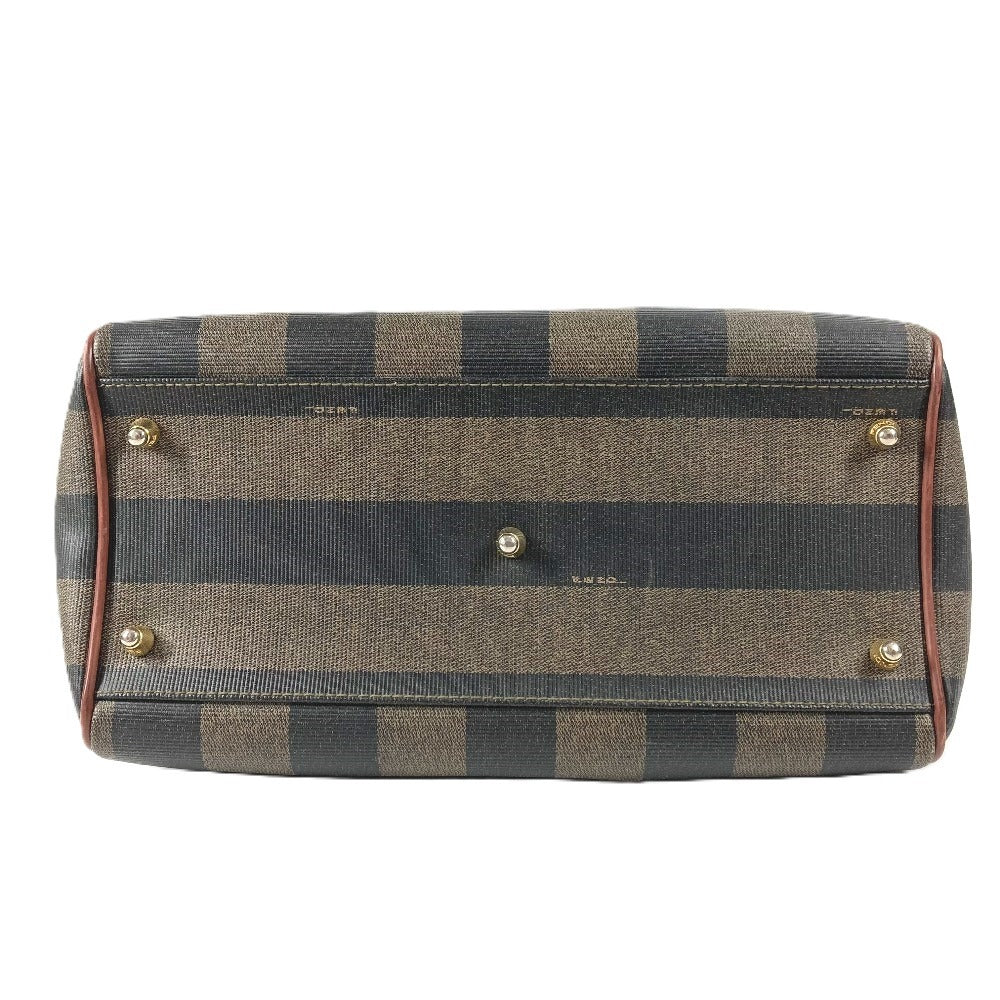 FENDI ヴィンテージ ペカン カバン ミニボストンバッグ ハンドバッグ PVC/レザー ユニセックス カーキ