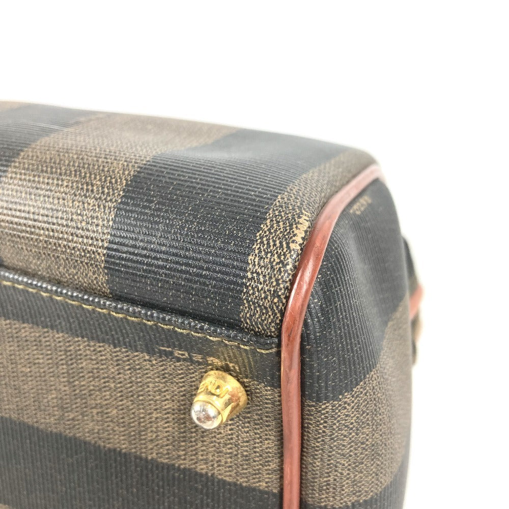 FENDI ヴィンテージ ペカン カバン ミニボストンバッグ ハンドバッグ PVC/レザー ユニセックス カーキ