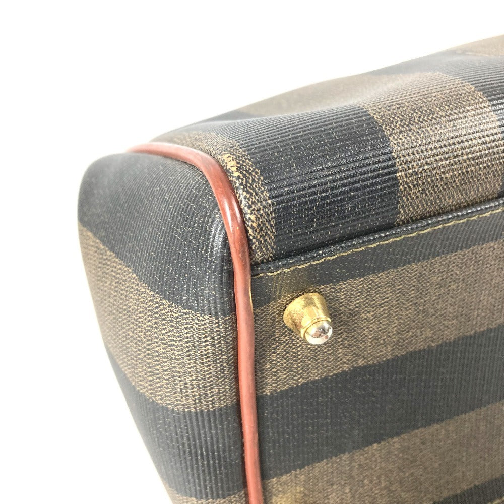 FENDI ヴィンテージ ペカン カバン ミニボストンバッグ ハンドバッグ PVC/レザー ユニセックス カーキ
