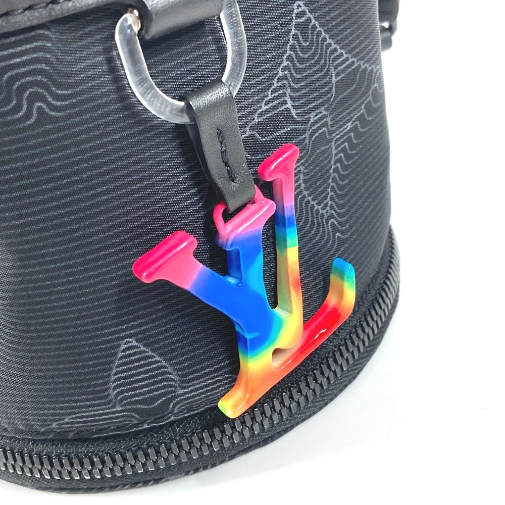 LOUIS VUITTON M45604 ルイヴィトン 2054 エクスパンダブル ポロション カバン 斜め掛け ポーチ レインボー ショルダーバッグ レザー/ナイロン ユニセックス ブラック