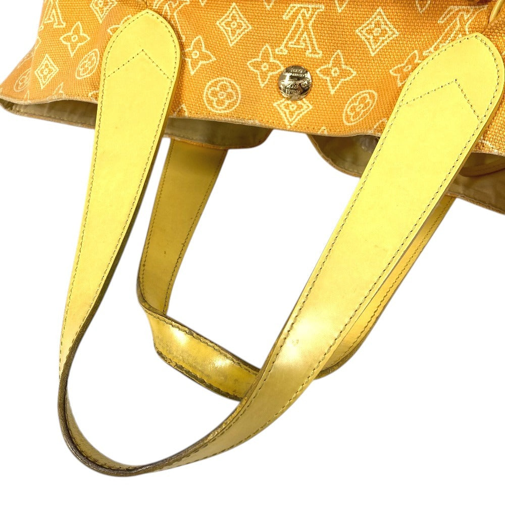 LOUIS VUITTON M95985 モノグラムビーチ カバイパネマGM カバ イパネマ GM トートバッグ カバン 肩掛け ポーチ付き ショルダーバッグ レザー/キャンバス ユニセックス イエロー