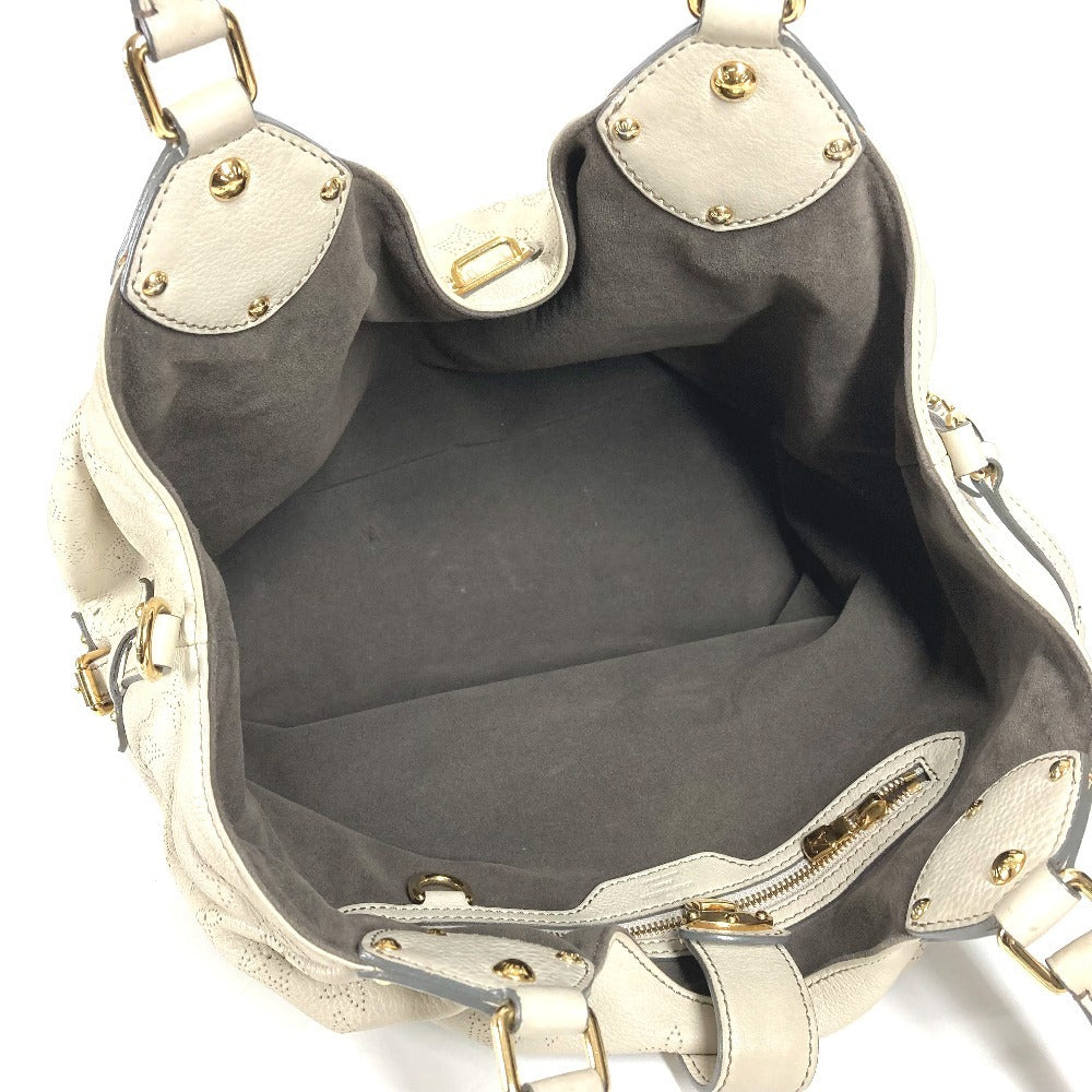 LOUIS VUITTON M93059 モノグラムマヒナ XL ハンドバッグ 肩掛け カバン ショルダーバッグ モノグラムマヒナレザー レディース ラン ホワイト