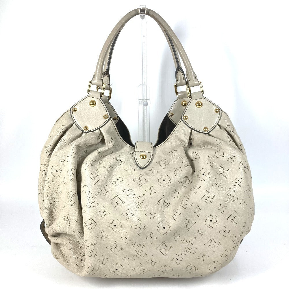 LOUIS VUITTON M93059 モノグラムマヒナ XL ハンドバッグ 肩掛け カバン ショルダーバッグ モノグラムマヒナレザー レディース ラン ホワイト