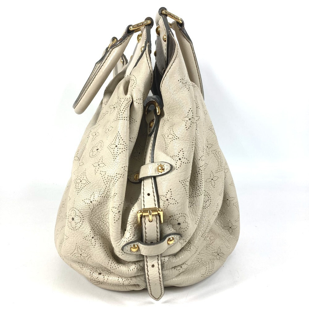 LOUIS VUITTON M93059 モノグラムマヒナ XL ハンドバッグ 肩掛け カバン ショルダーバッグ モノグラムマヒナレザー レディース ラン ホワイト