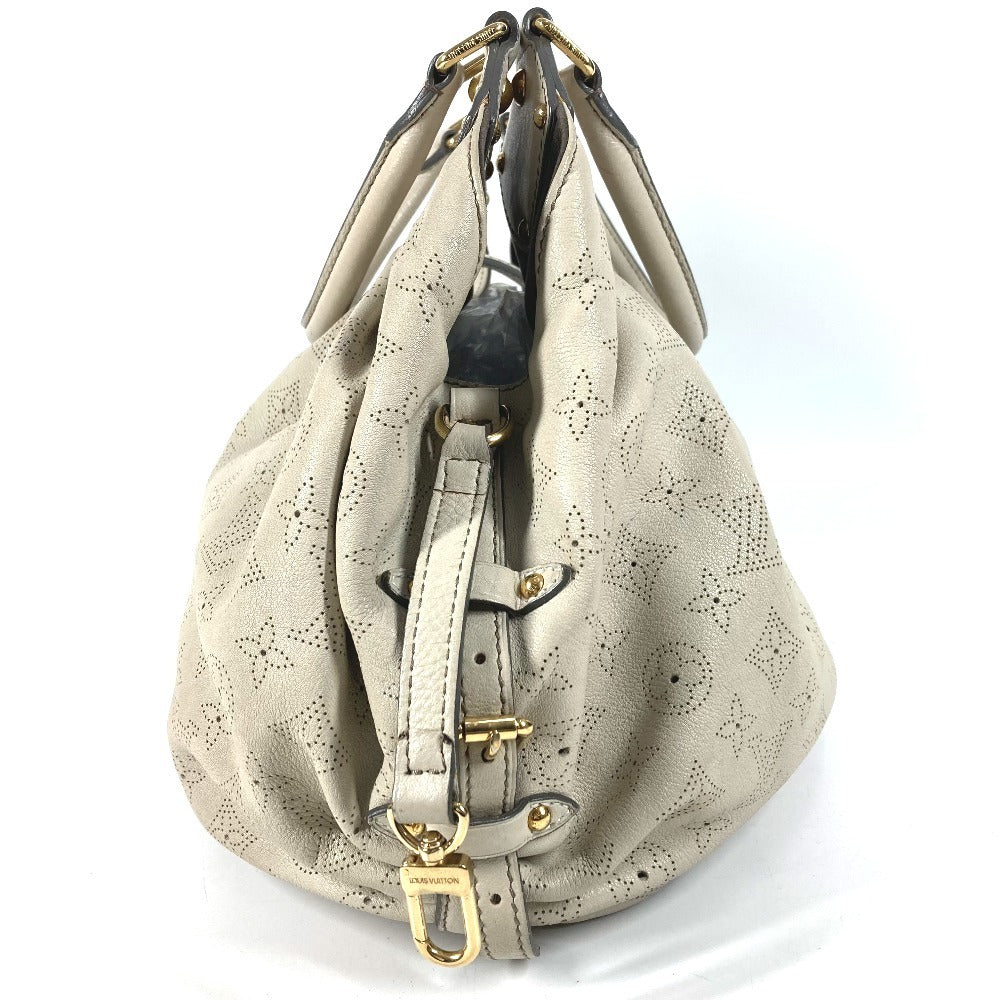 LOUIS VUITTON M93059 モノグラムマヒナ XL ハンドバッグ 肩掛け カバン ショルダーバッグ モノグラムマヒナレザー レディース ラン ホワイト