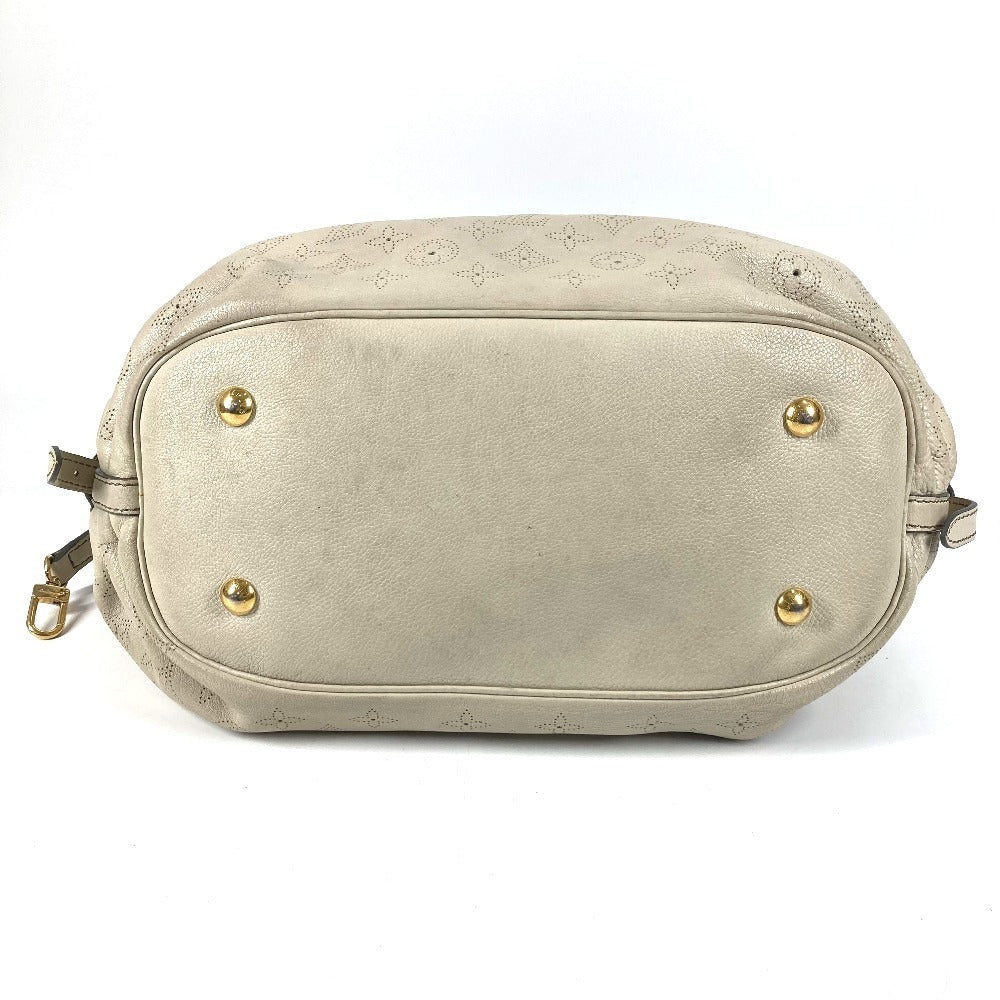 LOUIS VUITTON M93059 モノグラムマヒナ XL ハンドバッグ 肩掛け カバン ショルダーバッグ モノグラムマヒナレザー レディース ラン ホワイト
