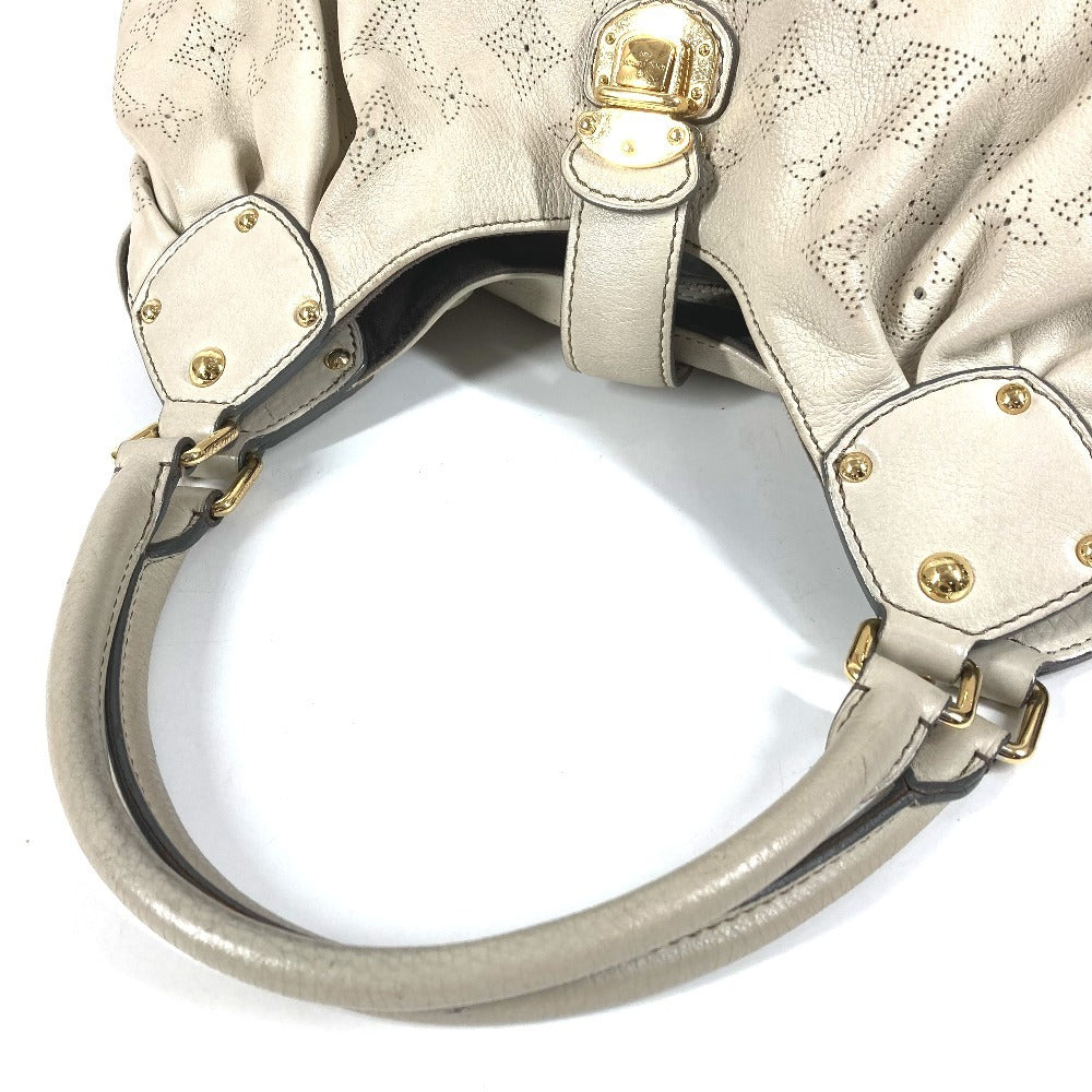 LOUIS VUITTON M93059 モノグラムマヒナ XL ハンドバッグ 肩掛け カバン ショルダーバッグ モノグラムマヒナレザー レディース ラン ホワイト