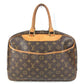 LOUIS VUITTON M47270 モノグラム ドーヴィル カバン トートバッグ ミニボストンバッグ ハンドバッグ モノグラムキャンバス ユニセックス ブラウン