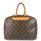 LOUIS VUITTON M47270 モノグラム ドーヴィル カバン トートバッグ ミニボストンバッグ ハンドバッグ モノグラムキャンバス ユニセックス ブラウン