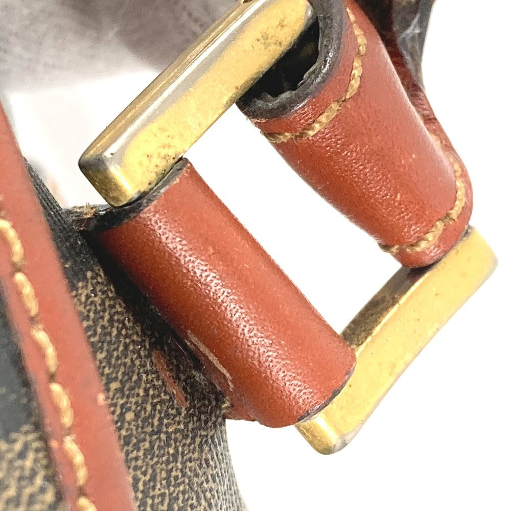 FENDI ヴィンテージ ロゴ ペカン カバン トートバッグ フラップ ハンドバッグ PVC/レザー ユニセックス カーキ
