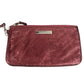 TIFFANY&Co. Pouch Included, Logo Reversible Bag, Tote Bag, Shoulder Bag, Metallic Shoulder Bag, Suede/Leather, Unisex, Red