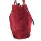 TIFFANY&Co. Pouch Included, Logo Reversible Bag, Tote Bag, Shoulder Bag, Metallic Shoulder Bag, Suede/Leather, Unisex, Red