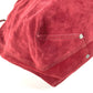 TIFFANY&Co. Pouch Included, Logo Reversible Bag, Tote Bag, Shoulder Bag, Metallic Shoulder Bag, Suede/Leather, Unisex, Red
