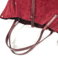 TIFFANY&Co. Pouch Included, Logo Reversible Bag, Tote Bag, Shoulder Bag, Metallic Shoulder Bag, Suede/Leather, Unisex, Red