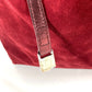 TIFFANY&Co. Pouch Included, Logo Reversible Bag, Tote Bag, Shoulder Bag, Metallic Shoulder Bag, Suede/Leather, Unisex, Red