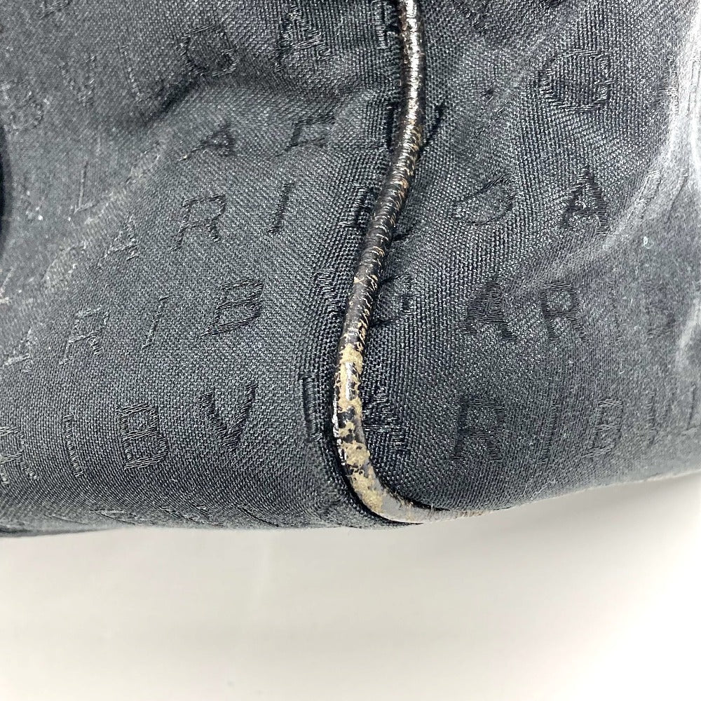 BVLGARI ロゴマニア カバン トートバッグ ショルダーバッグ レザー/キャンバス ユニセックス ブラック