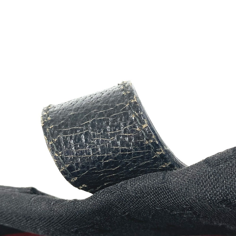 BVLGARI ロゴマニア カバン トートバッグ ショルダーバッグ レザー/キャンバス ユニセックス ブラック