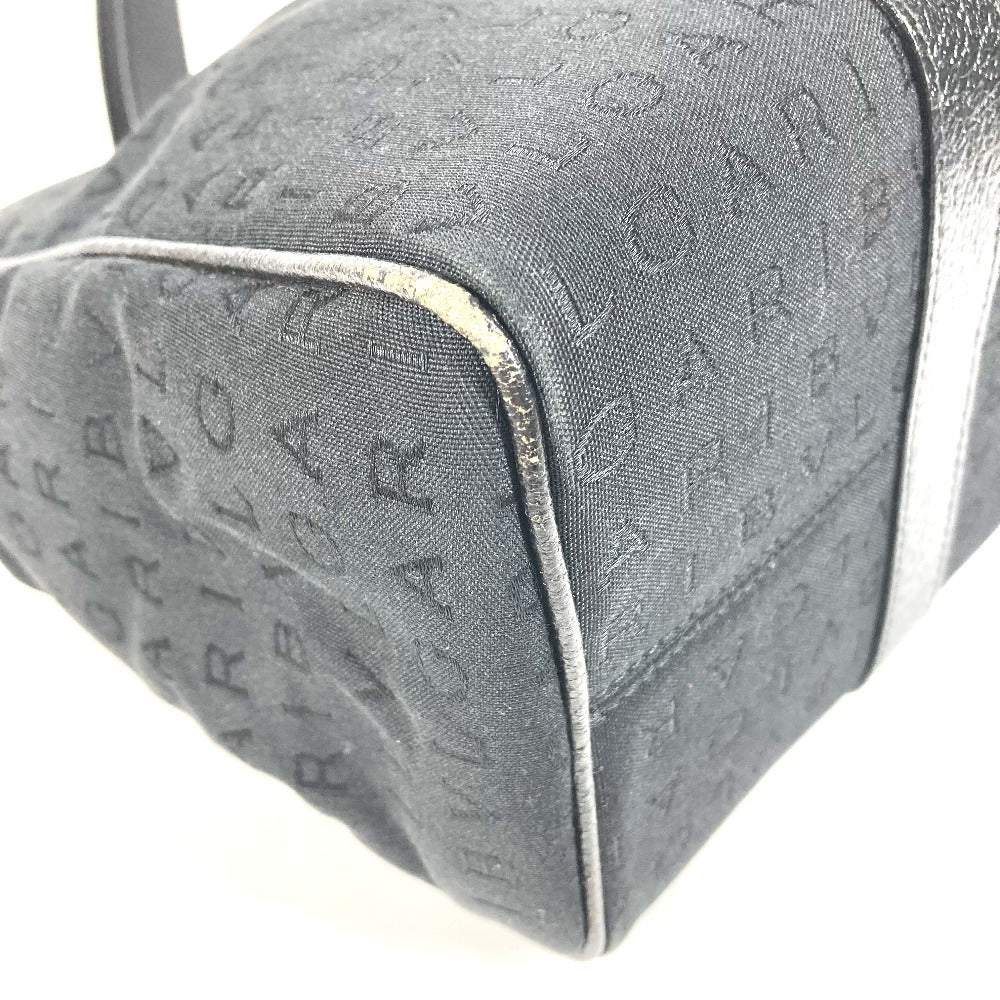 BVLGARI ロゴマニア カバン トートバッグ ショルダーバッグ レザー/キャンバス ユニセックス ブラック