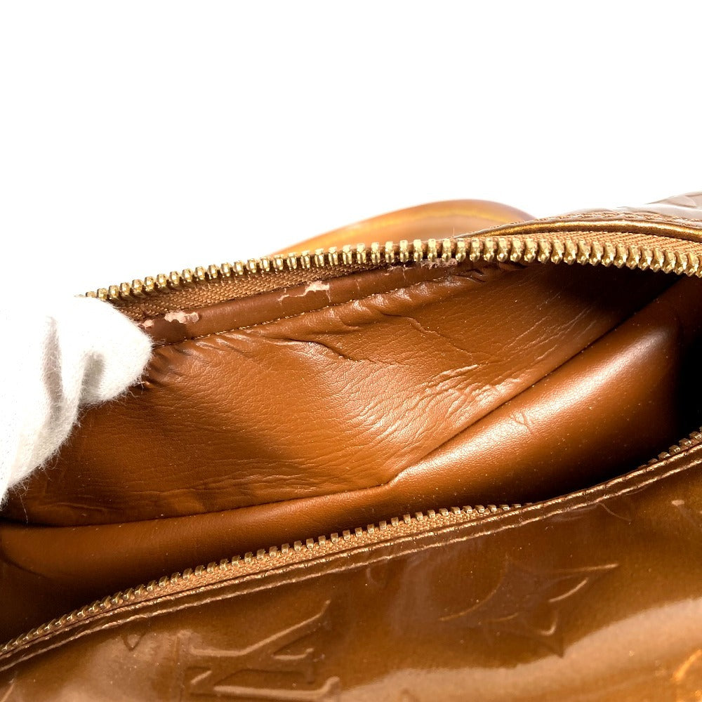 LOUIS VUITTON M91103 Monogram Vernis Tompkins Square Bag Boston Bag Handbag Monogram Vernis Canvas Women's Bronze Brown